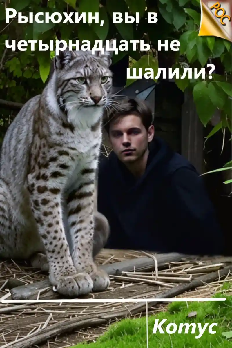 Рысюхин, вы в четырнадцать не шалили?